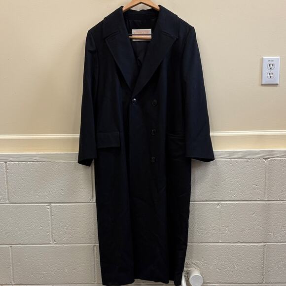 Pendleton vintage women’s size 14 long Black wool Trench Coat - Picture 1 of 4